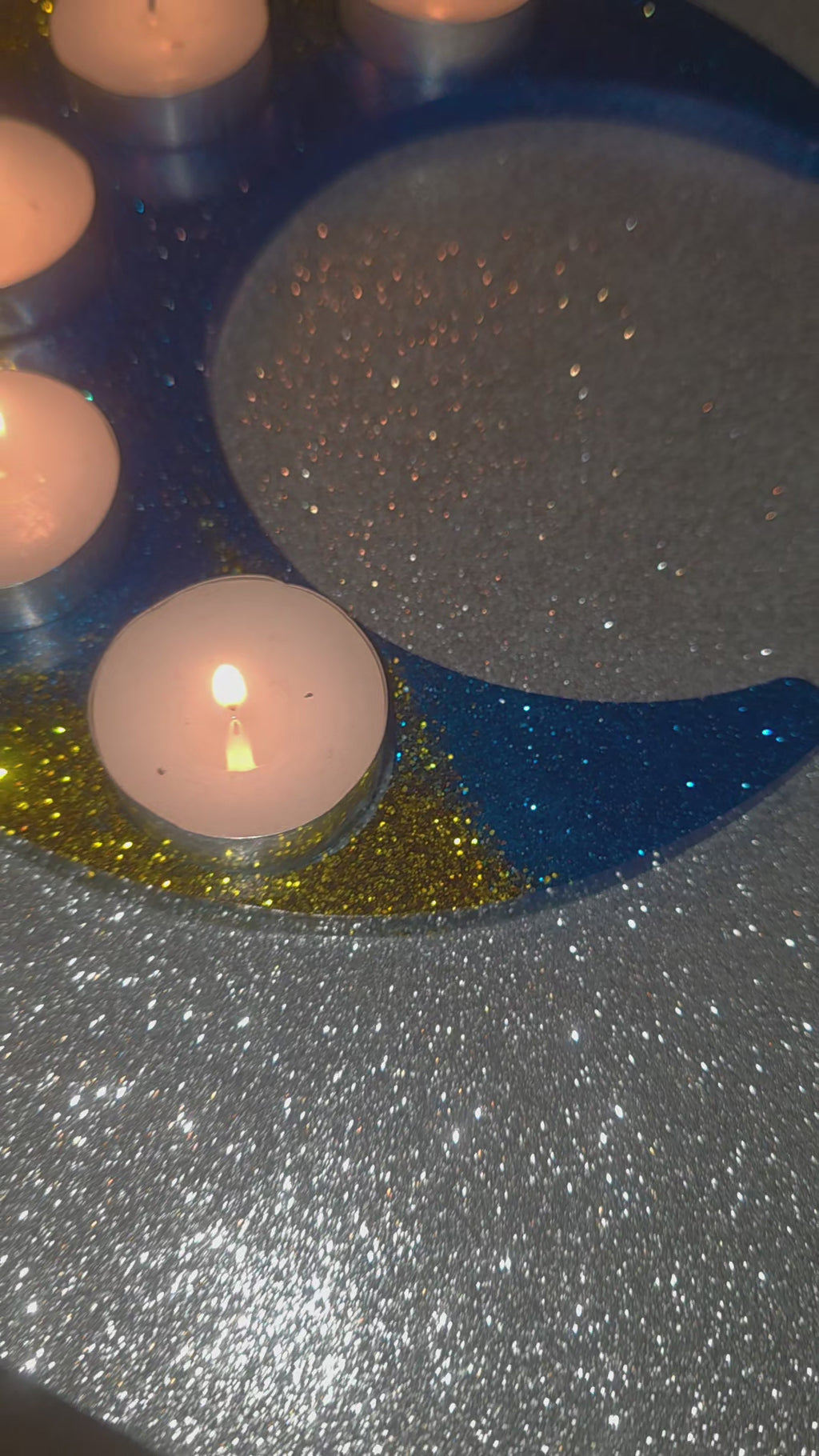 Bougeoir Lune enchantée – Collection 1001 Nuits (20 × 15 cm)