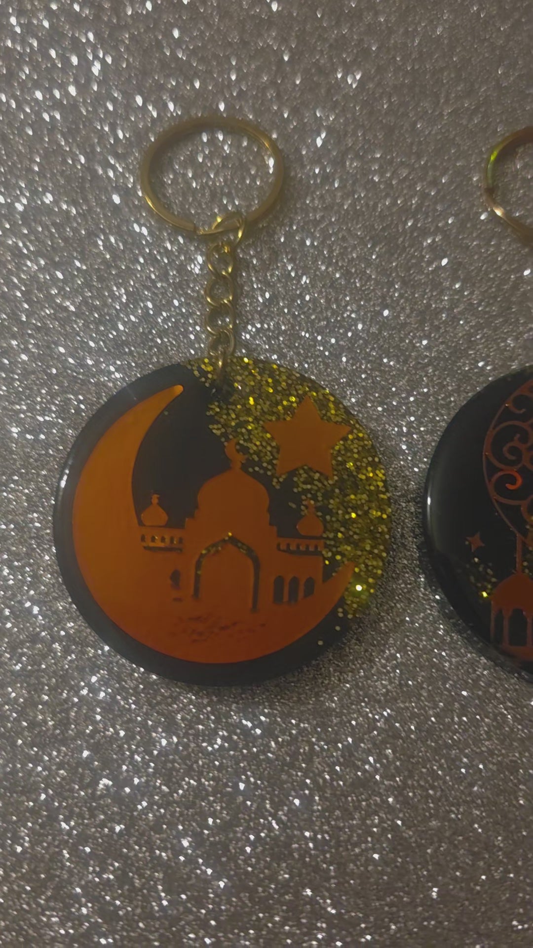 Porte-clé en résine – Collection Noor, Qamar & Najm