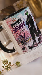 Mug Prince Saiyan –Style Streetwear – Cadeau Fan Manga – Impression Sublimation Haute Qualité