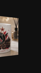 Mug personnalisé football 322 ml – Tasse en céramique – Compatible lave-vaisselle & micro-ondes