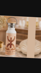 Gourde isotherme Amazigh ⵣ 500 ml en acier inoxydable – Ur Tettu Ara Iẓuran-ik