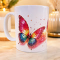 Mug Papillons Colorés – Tasse Féérique & Scintillante 300 ml – Idée Cadeau Femme