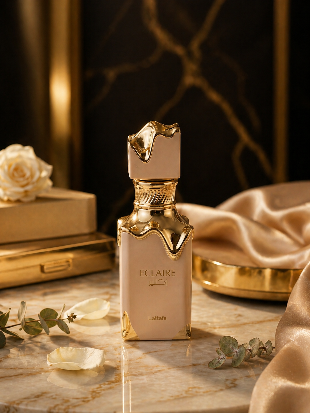Éclaire Lattafa 100ml – Parfum Gourmand Vanille Caramel Praliné | Longue Tenue