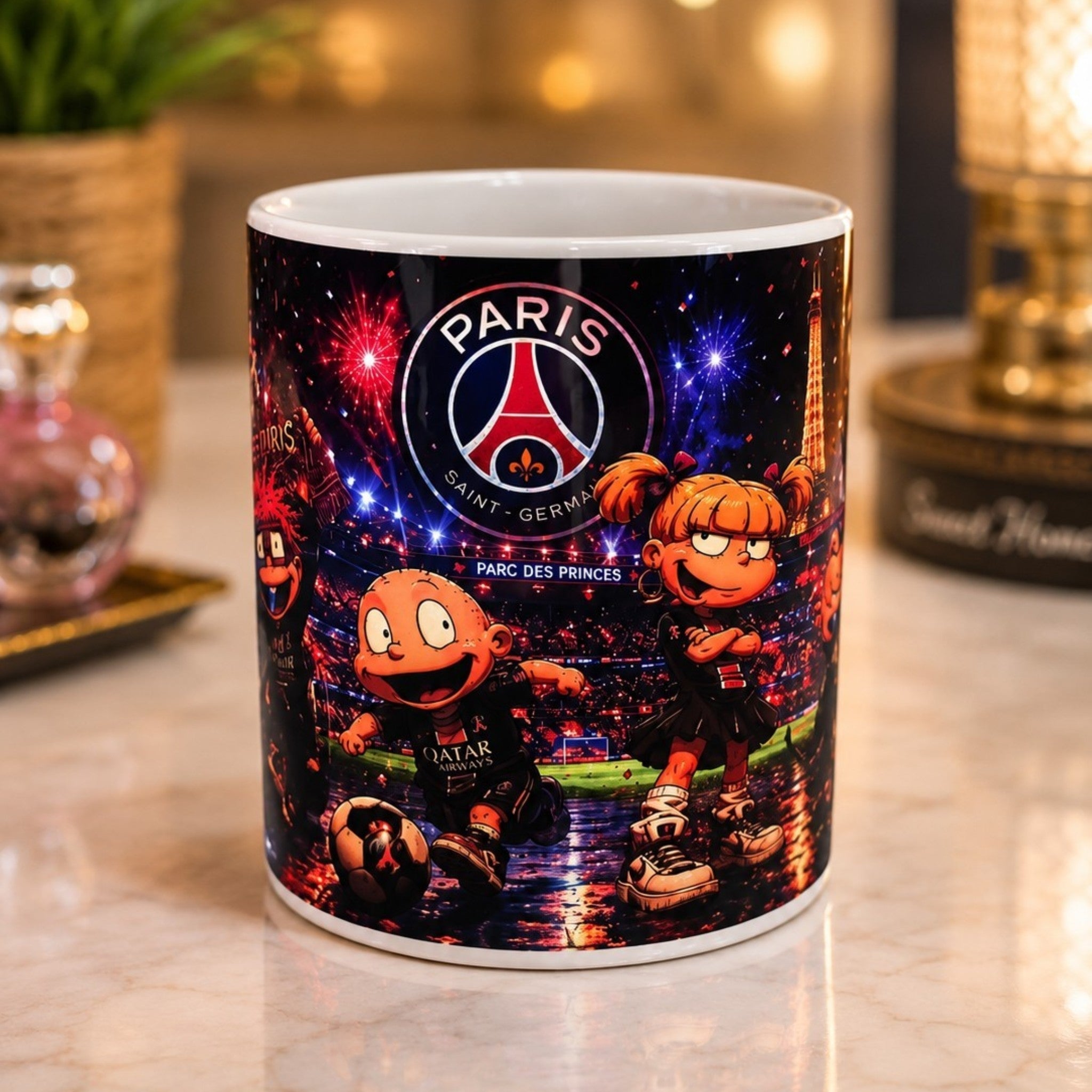 Mug personnalisé style football parisien – Tasse en céramique 300 ml –