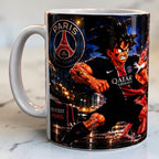 Mug céramique style manga football – Tasse originale 300 ml – Cadeau pour fan d'anime et de sport – Idée cadeau unique