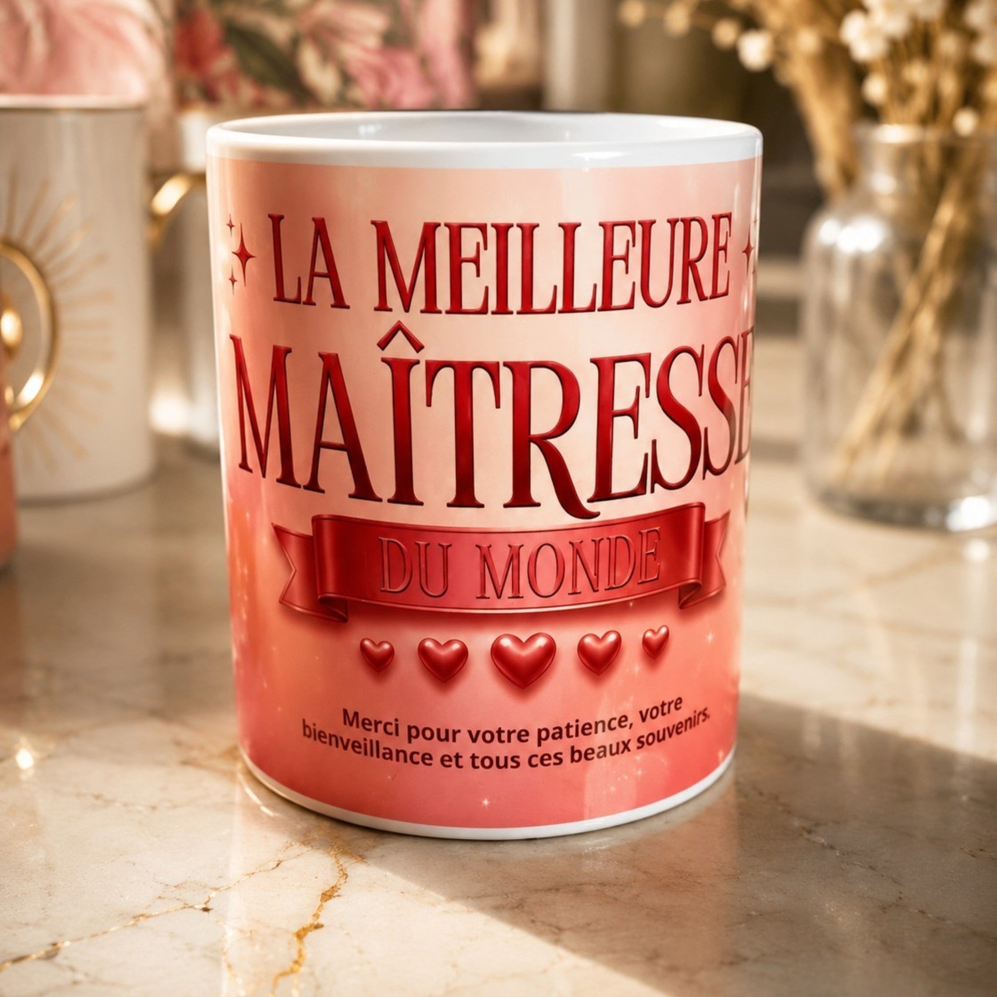 Tasse « La Meilleure Maîtresse du Monde » – Mug Cadeau Fin d’Année
