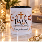 Mug Paix & Religions – Tasse symbole d’unité et de tolérance – 300 ml