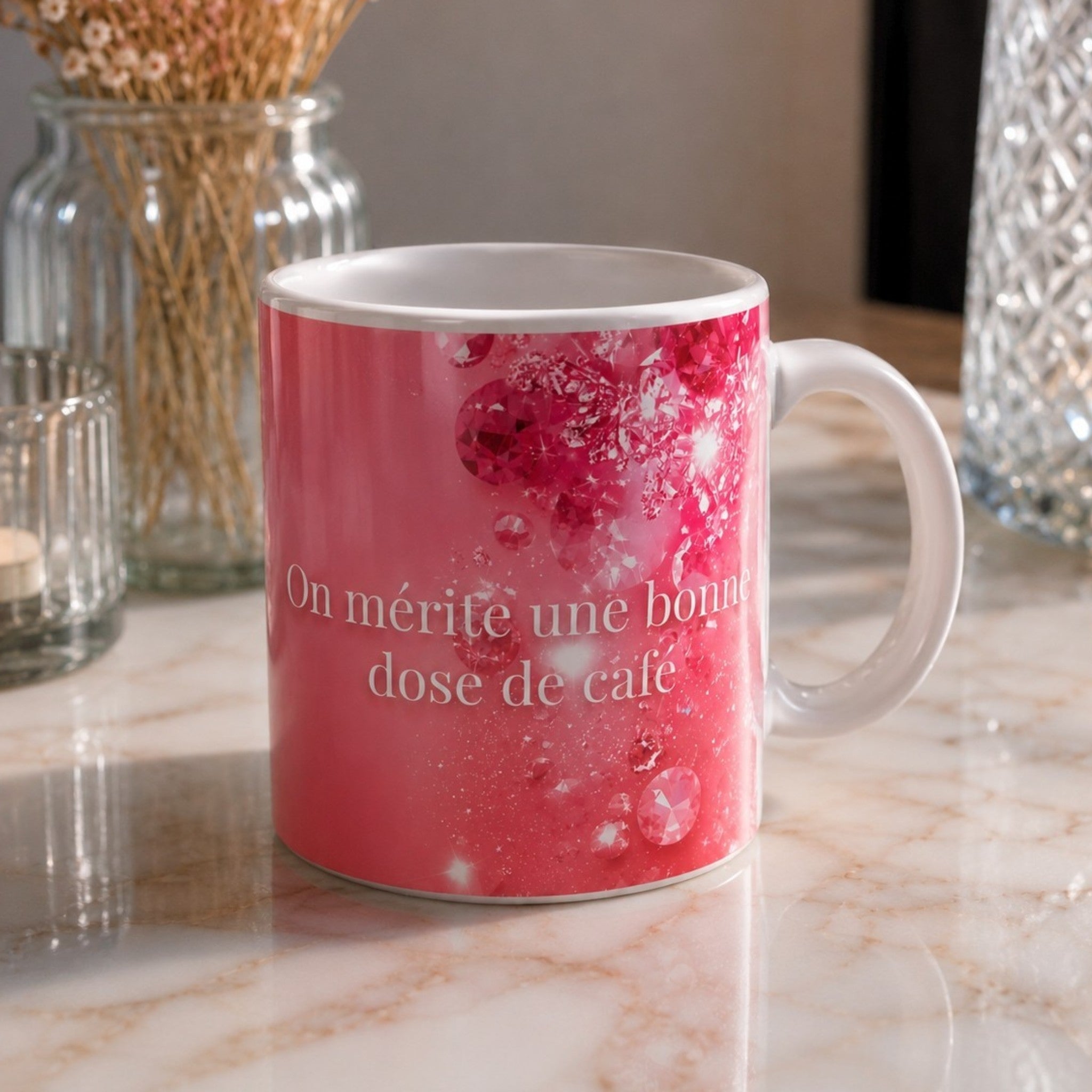 Mug Betty Boop Rose – On mérite une bonne dose de café