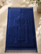 Coffret Prière Luxe Personnalisable – Tapis 110x70cm, Tasbih, Livre 99 Noms d’Allah & Parfum Badera Al Oud 30ml