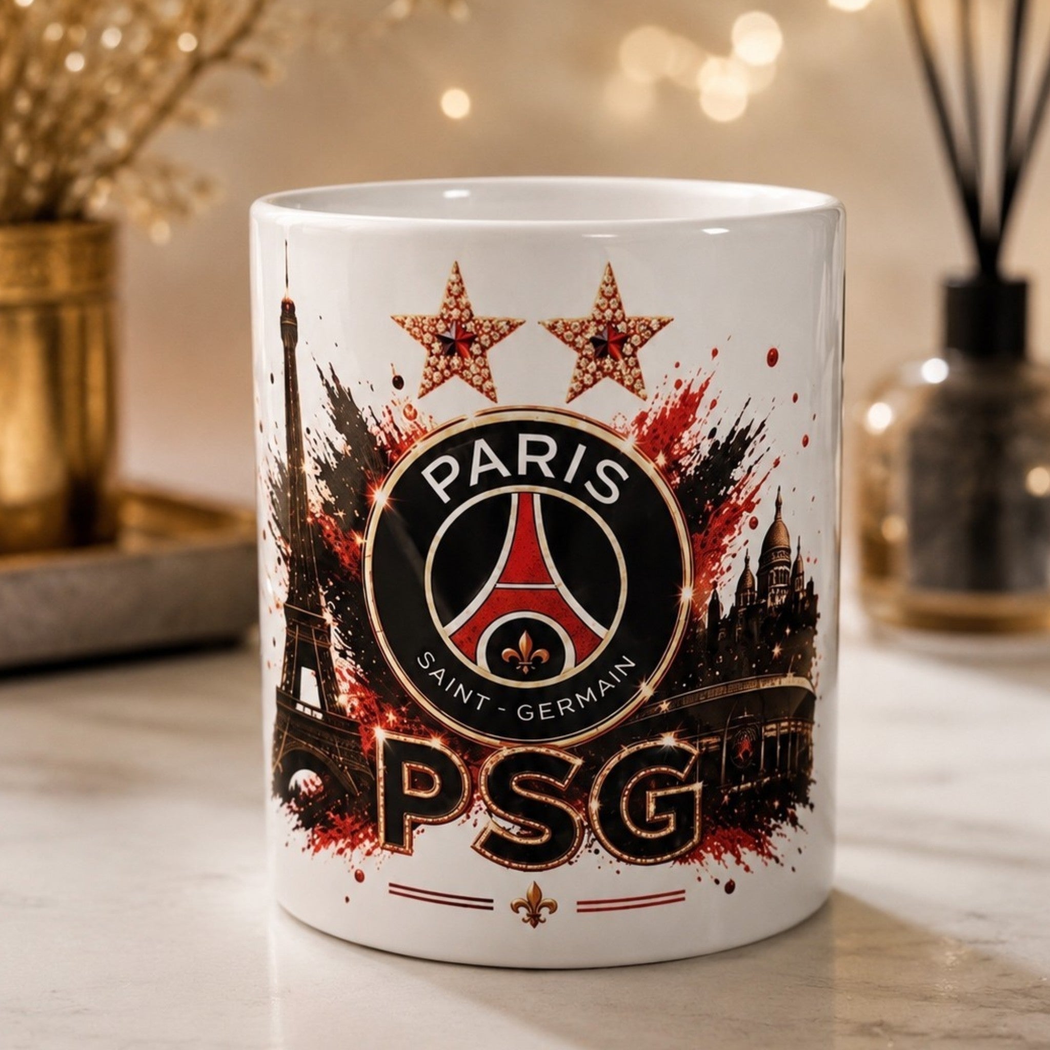 Mug personnalisé football 322 ml – Tasse en céramique – Compatible lave-vaisselle & micro-ondes