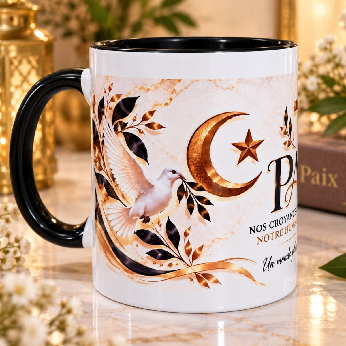 Mug Paix & Religions – Tasse symbole d’unité et de tolérance – 300 ml