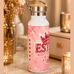 Gourde personnalisée prénom – Cadeau femme original – Bouteille isotherme