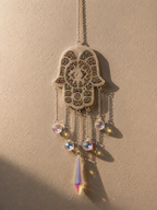 Suspension Murale Main de Fatma en Résine – Attrape Soleil Oriental Chic