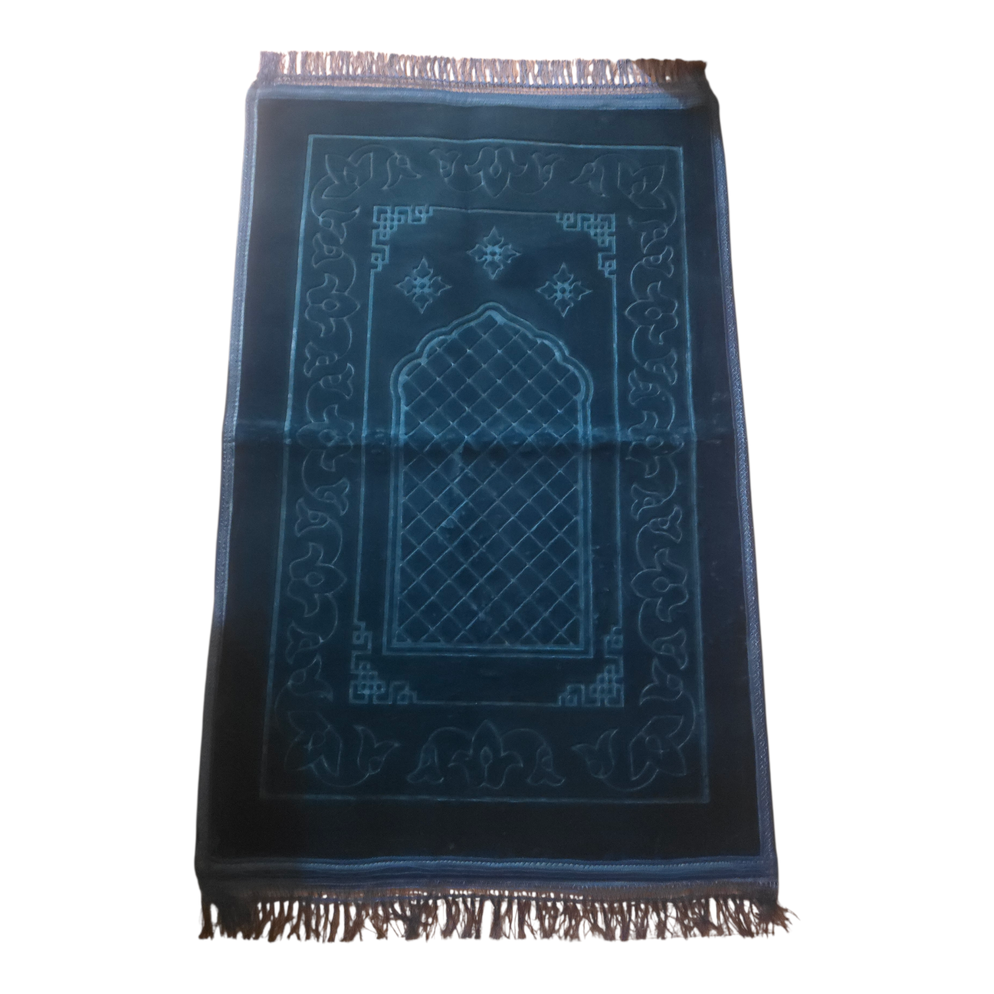 Coffret de prière bleu – Tapis 70×110 cm, chapelet et porte-clés “Salam”