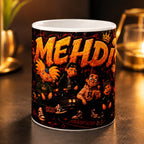 Mug personnalisé style rétro urbain avec prénom – Tasse céramique personnalisée