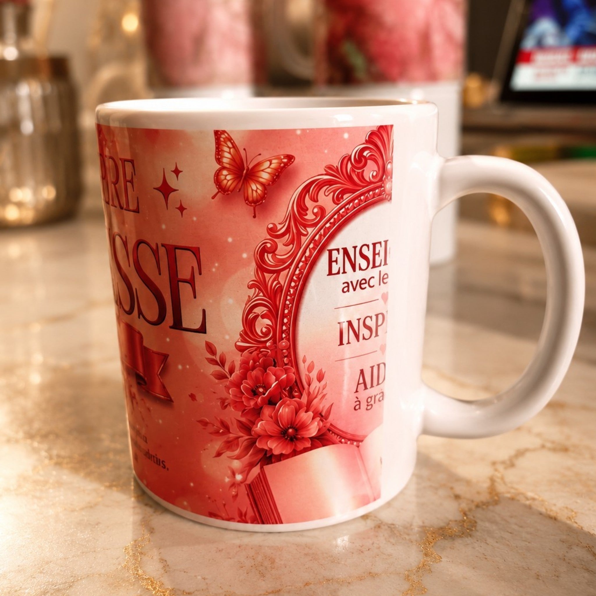 Tasse « La Meilleure Maîtresse du Monde » – Mug Cadeau Fin d’Année