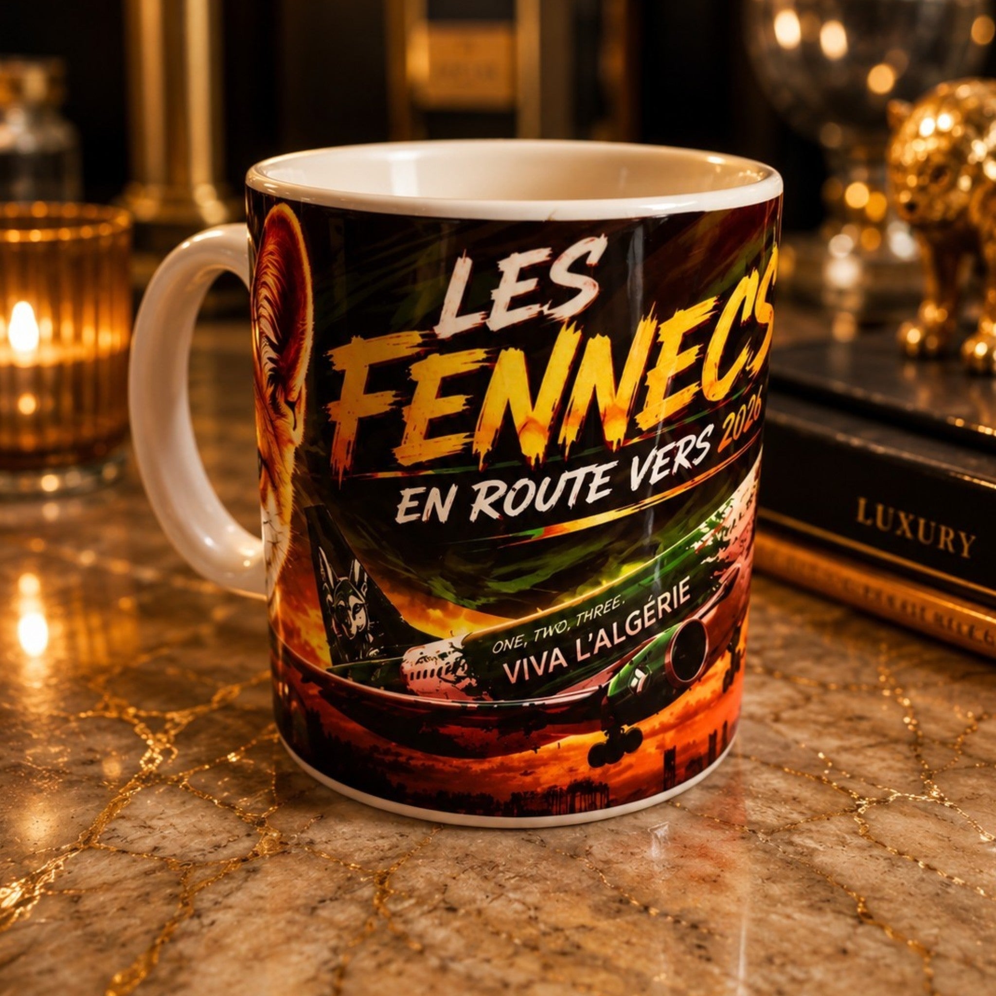 Mug Les Fennecs 2026 – Air Algérie | Tasse Supporter Algérie