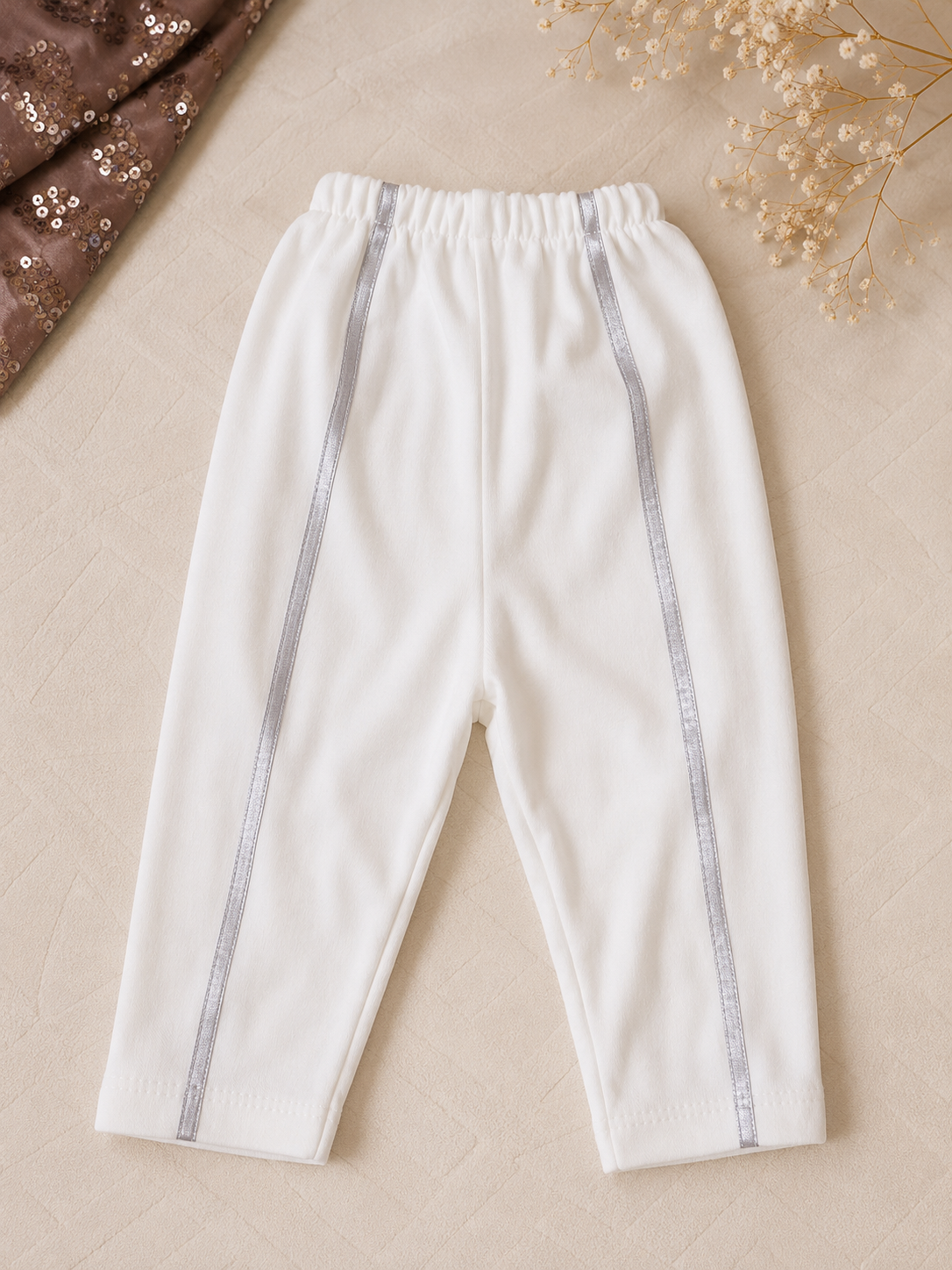 Coffret naissance bébé garçon 6 pièces – Blanc & Argent – Tenue de cérémonie
