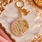 Porte-clés signe astrologique en résine fait main – Bijou de sac personnalisé