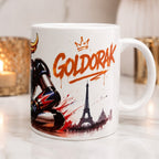 Mug Robot Inspiré Goldorak Style Paris – Tasse Céramique 300 ml – Idée Cadeau Geek, Manga, Collection