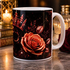 Mug personnalisé  Gothique luxe avec prénom – Tasse en céramique 300 ml