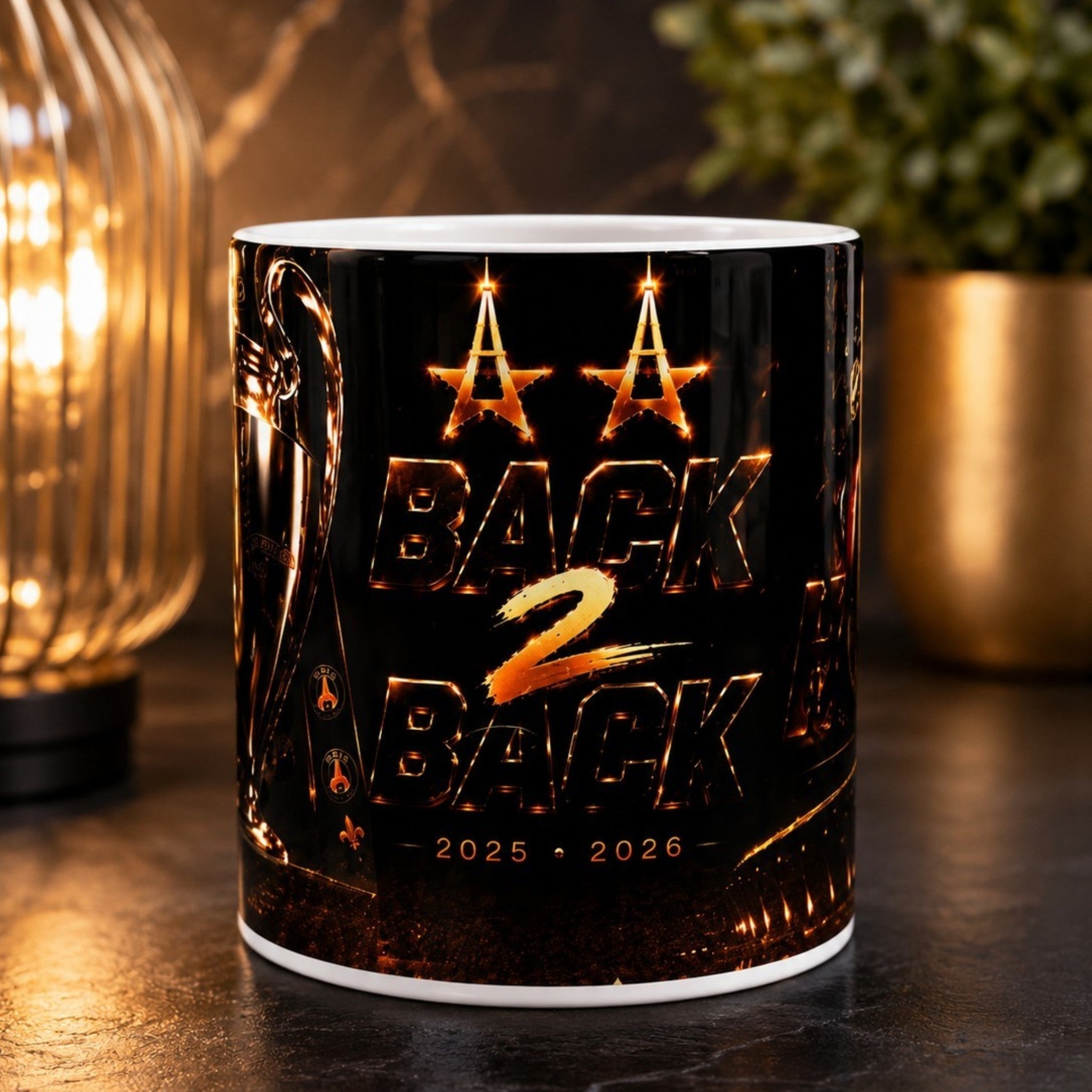 Mug personnalisé 300 ml – Supporter Paris – Prénom au choix – Idée cadeau