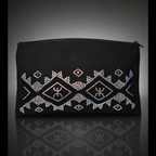 Pochette Kabyle Strass Holographiques Fait Main – Pochette Élégante 20x11 cm
