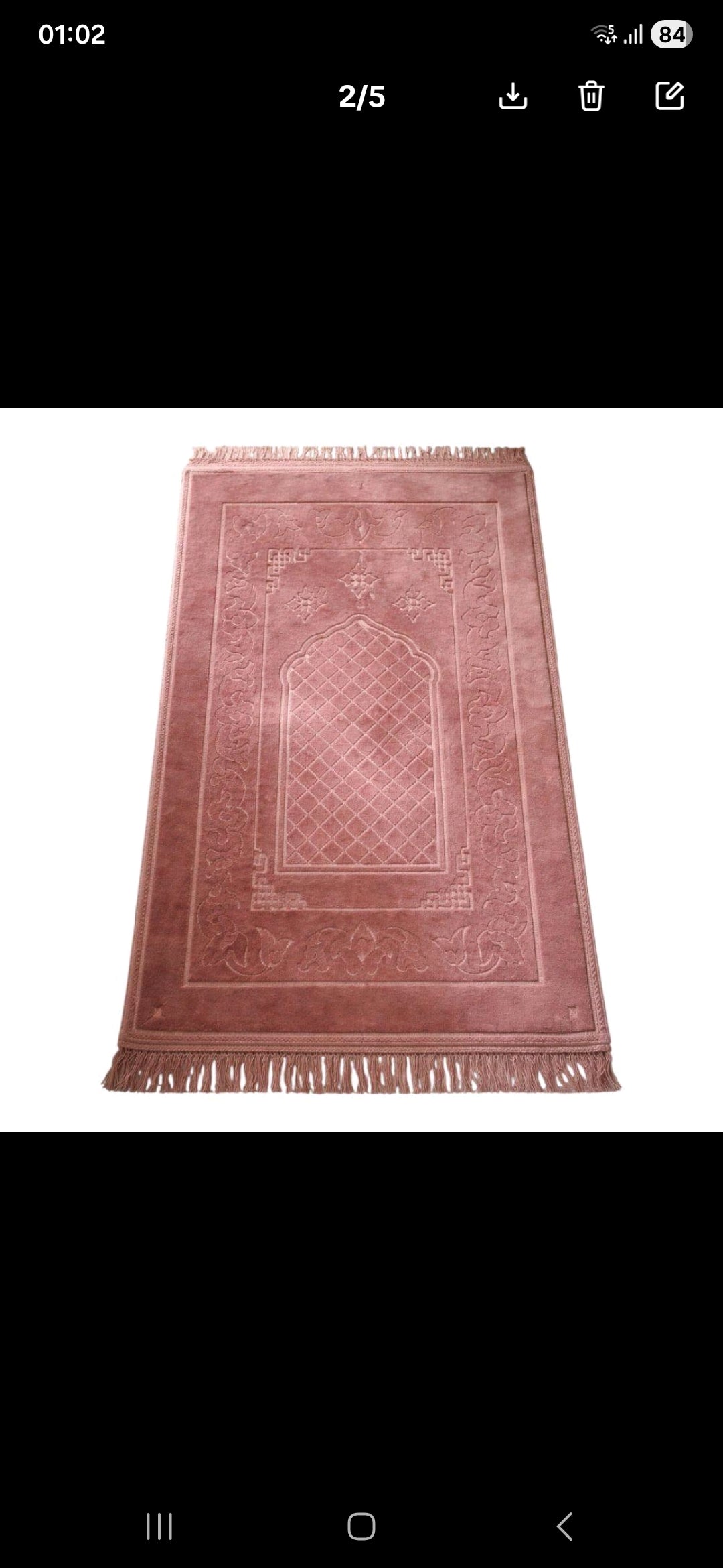 Tapis de prière personnalisable 70 x 110 cm – Prénom