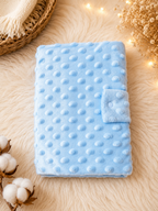 Coffret Naissance Bébé Personnalisable Bleu – 6 Pièces Douces avec Couverture | Cadeau de Naissance