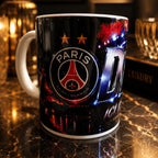 Mug Football Personnalisé – Design Stade & Prénom – Tasse Céramique 300 ml