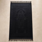 Coffret de prière luxe noir – Tapis personnalisable 70x110 cm, Citadelle du Musulman & Musc Tahara Vanille