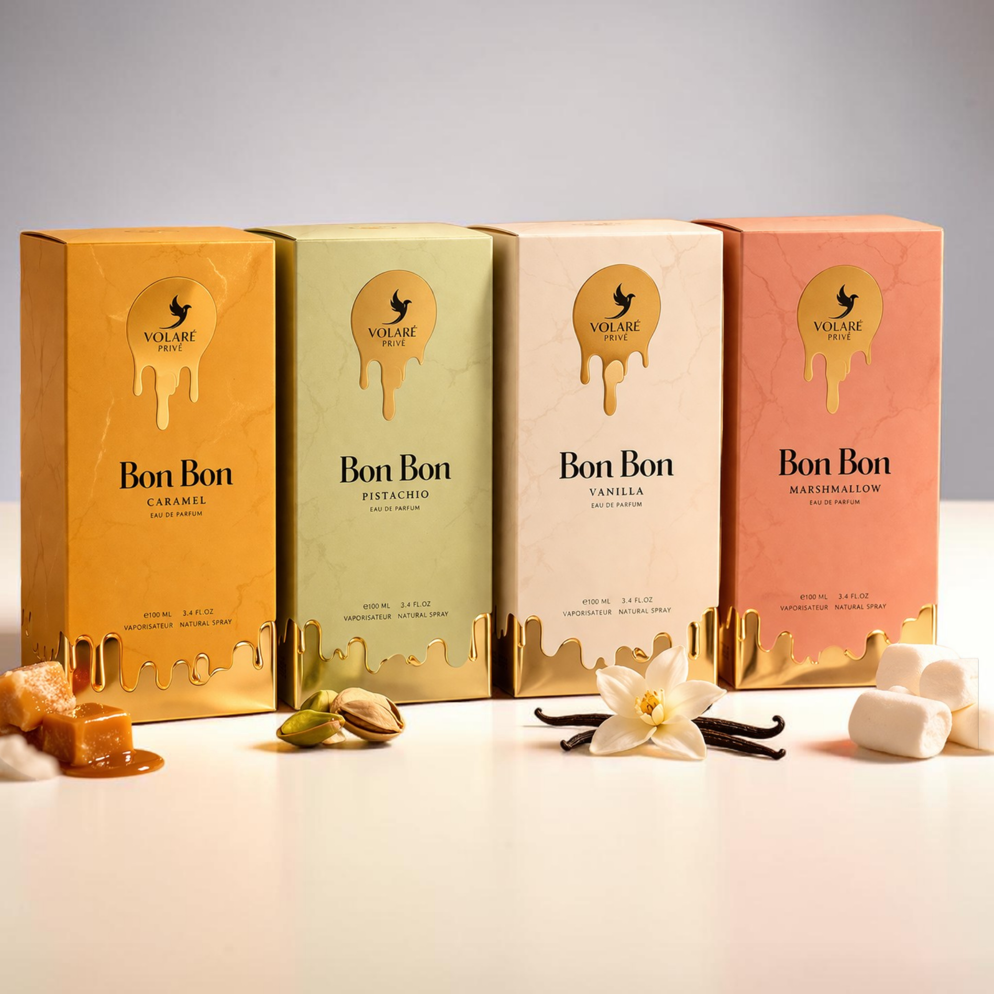 Parfum Gourmand 100ml Bon Bon – Vanille, Caramel, Pistache & Marshmallow