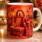 Mug Luxe Rose Personnalisé – Inspiration Glamour & Élégance