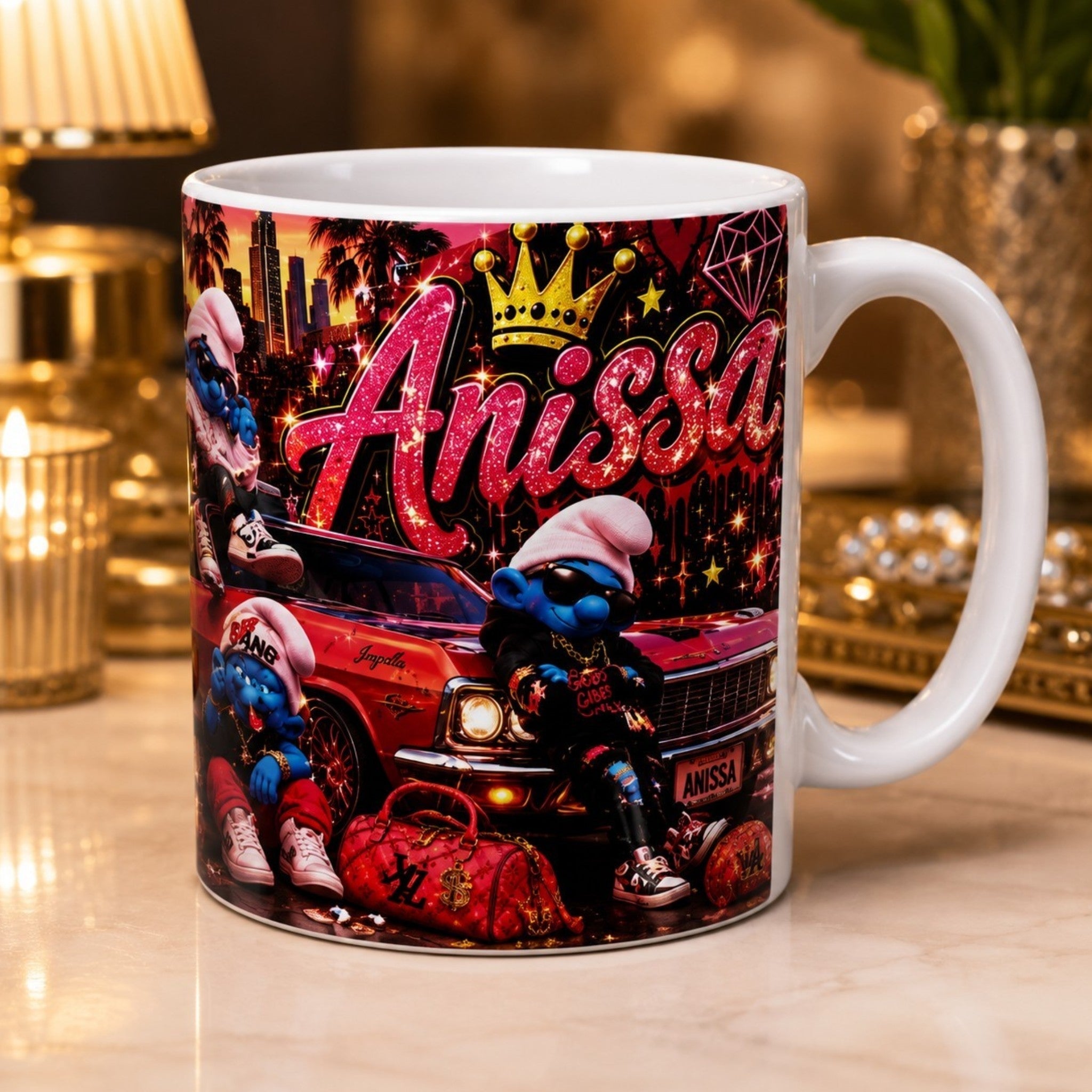 Mug personnalisé style urbain – Tasse originale avec prénom – Cadeau personnalisé