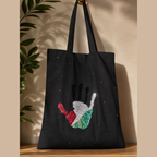 Tote Bag Palestine en Strass – Fait Main & Personnalisé