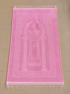 Coffret Tapis de Prière Rose Personnalisable – Citadelle du Musulman – Tasbih & Parfum