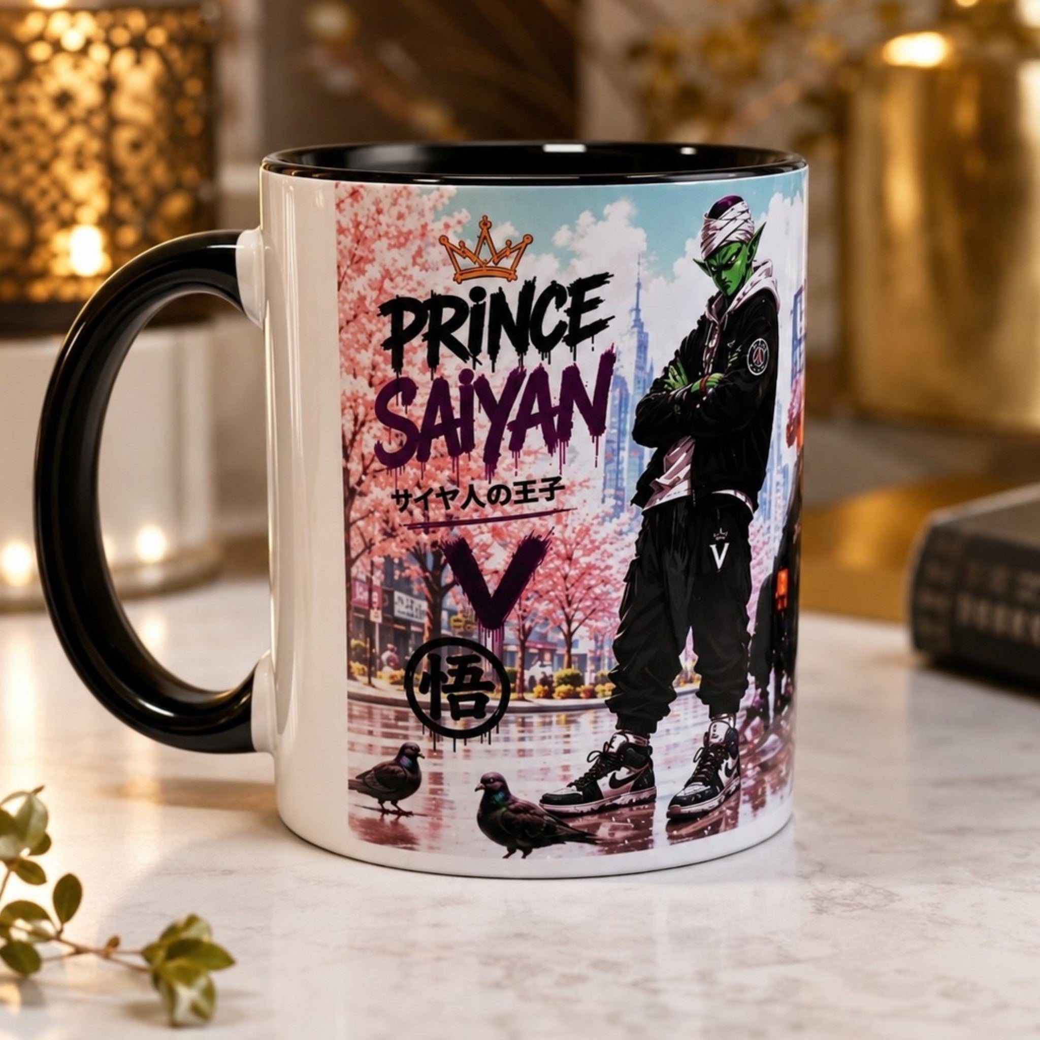 Mug Prince Saiyan –Style Streetwear – Cadeau Fan Manga – Impression Sublimation Haute Qualité