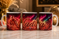 Mug personnalisé avec prénom – Modèle Fée & Aurores Boréales | 300 ml