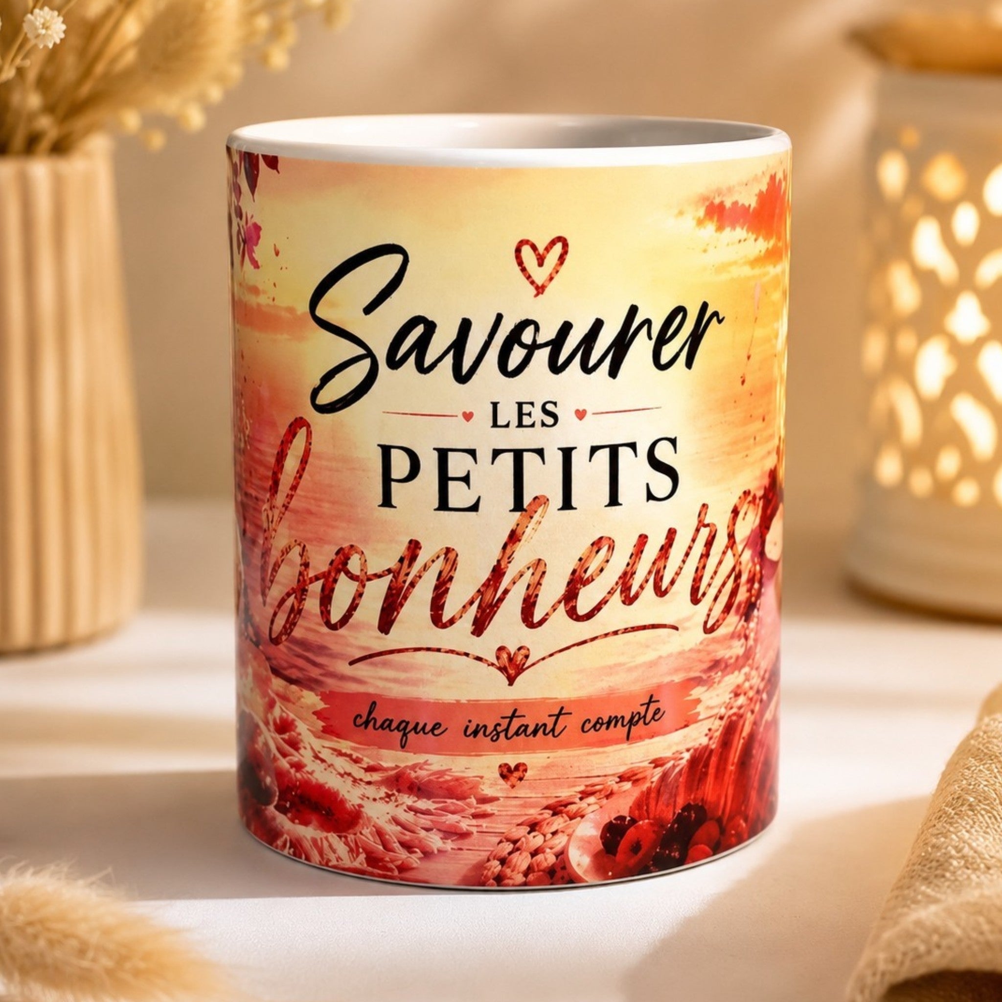 Mug Savourer les Petits Bonheurs – Tasse 300 ml