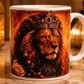 Mug Couple Lion & Lionne Personnalisé – Cadeau avec Prénoms – Tasse Céramique 11 oz