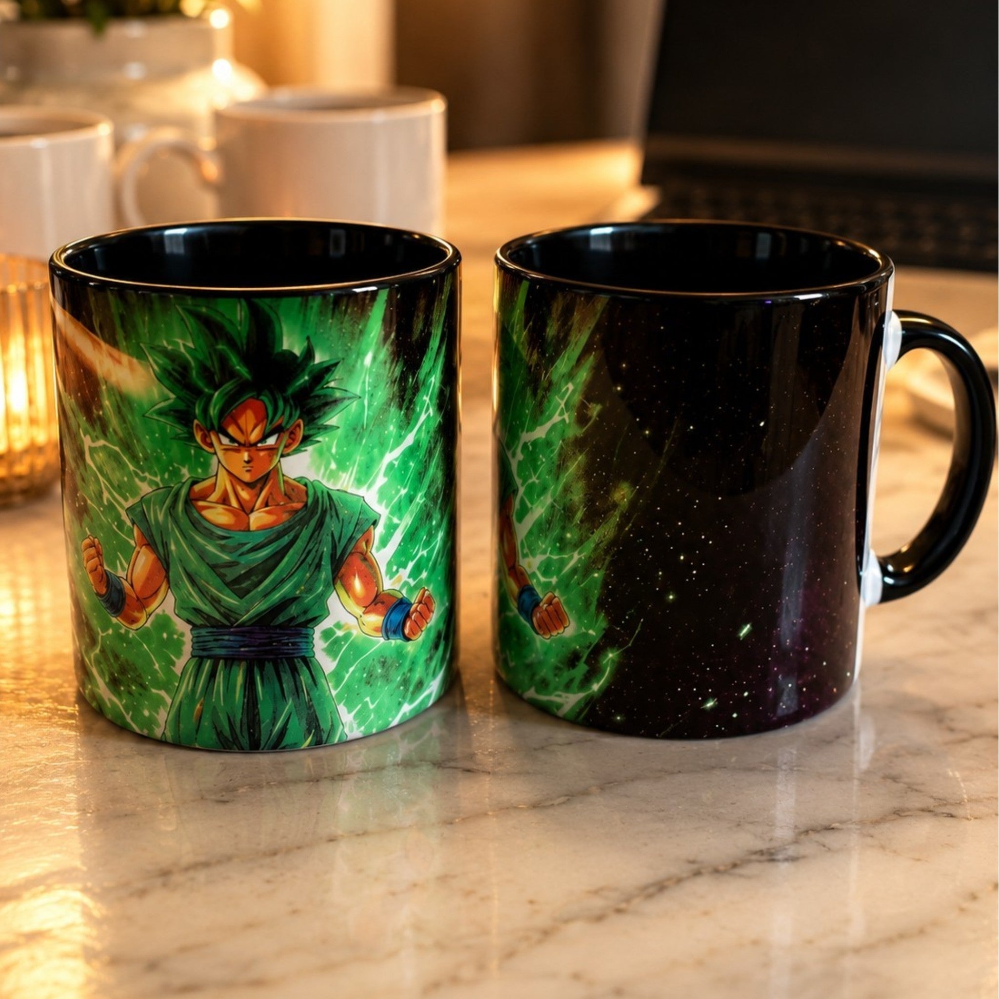 Mug Dragon Ball Algérie – Tasse Personnalisée Manga & Drapeau Algérien 300 ml