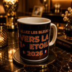 Mug Football France 2026 – Vers la 3e Étoile | Cadeau Supporter Équipe de France