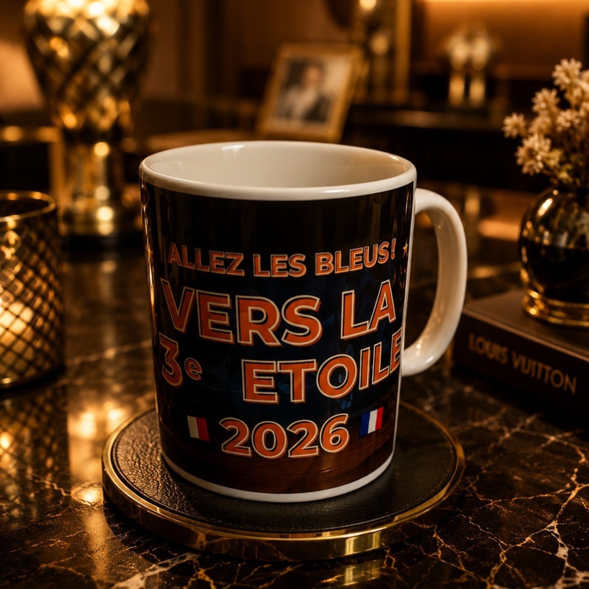 Mug Football France 2026 – Vers la 3e Étoile | Cadeau Supporter Équipe de France