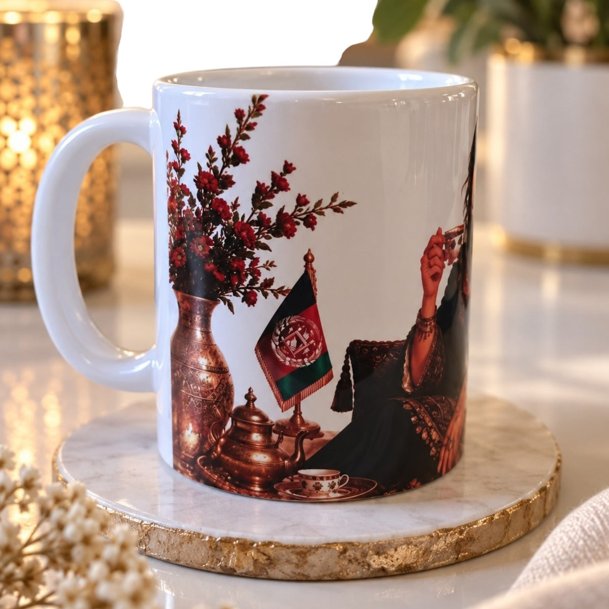 Mug Femme Afghane 300 ml – Tasse Orientale Élégante