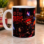 Mug personnalisé style football parisien – Tasse en céramique 300 ml –