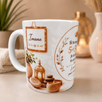 Tasse personnalisée prénom – Mug humour “Paix intérieure” – Idée cadeau originale