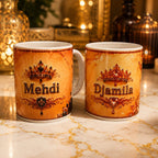 Mug Couple Lion & Lionne Personnalisé – Cadeau avec Prénoms – Tasse Céramique 11 oz
