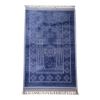 Coffret cadeau tapis de prière personnalisé bleu gris et musc 12ml