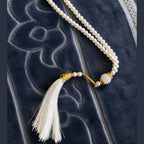 Coffret Cadeau Tapis de Prière Personnalisable Gris – Citadelle du Musulman + Musc Blanc + Tasbih – 70 x 110 cm