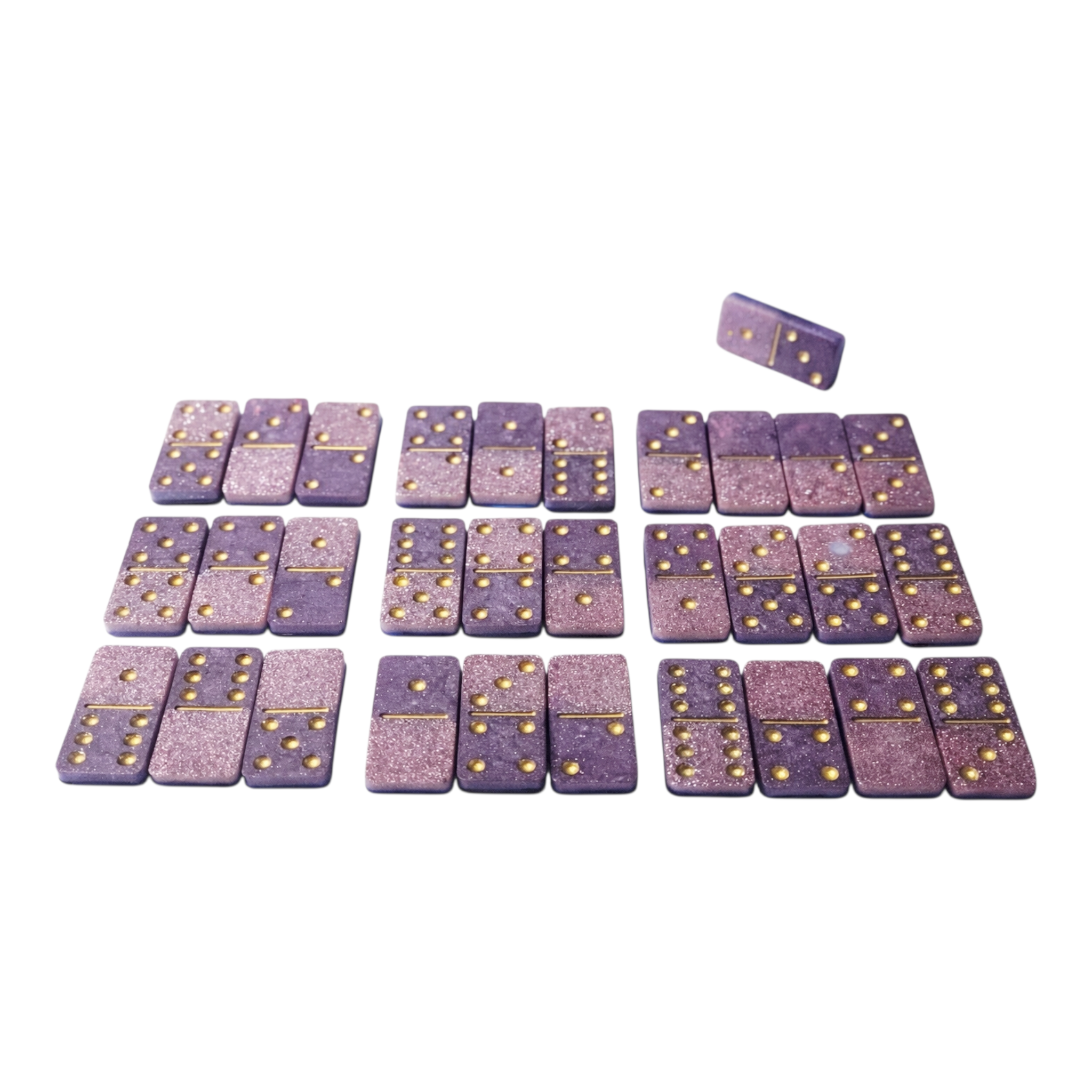 Dominos artisanaux pailletés – Collection 1001 Nuits